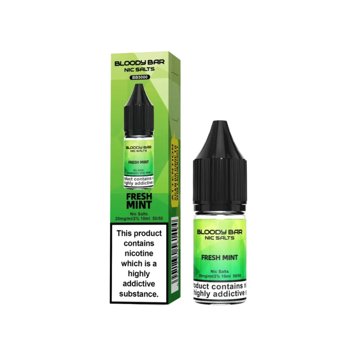 Fresh Mint Nic Salt E-Liquid Bloody Bar