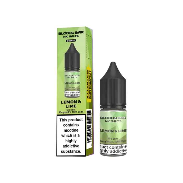 Lemon Lime Nic Salt E-Liquid Bloody Bar