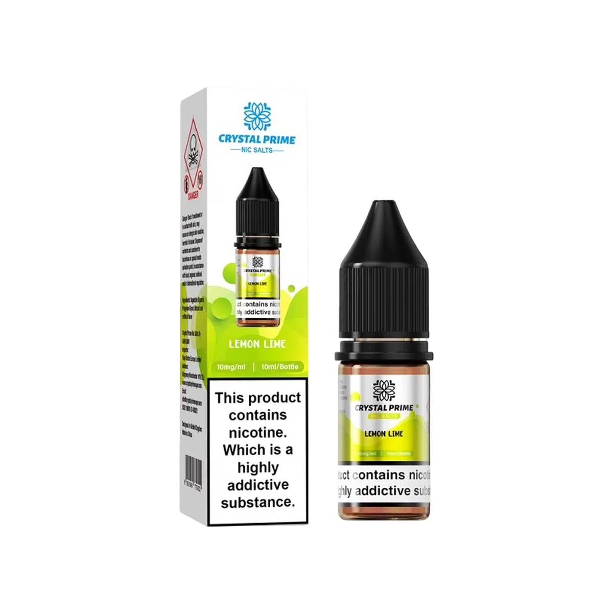 Lemon Lime Nic Salt E-Liquid Crystal Prime