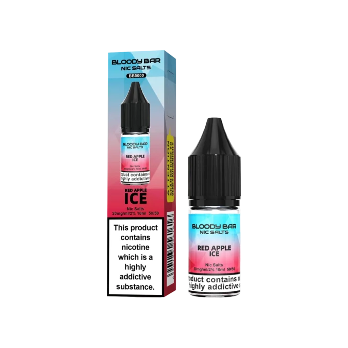 Red Apple Ice Nic Salt E-Liquid Bloody Bar