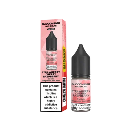 Strawberry Raspberry Cherry Ice Nic Salt E-Liquid by Bloody Bar
