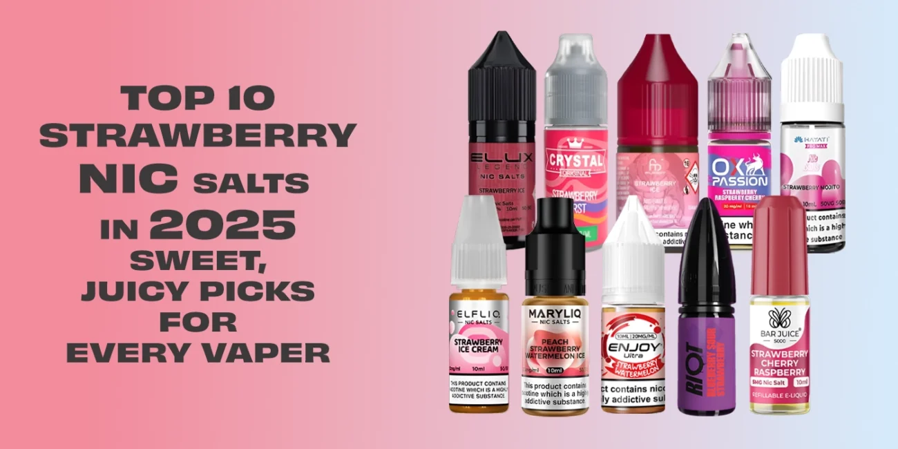 Blog Thumbnail TOP 10 strawberry nic salts - Vapeforest