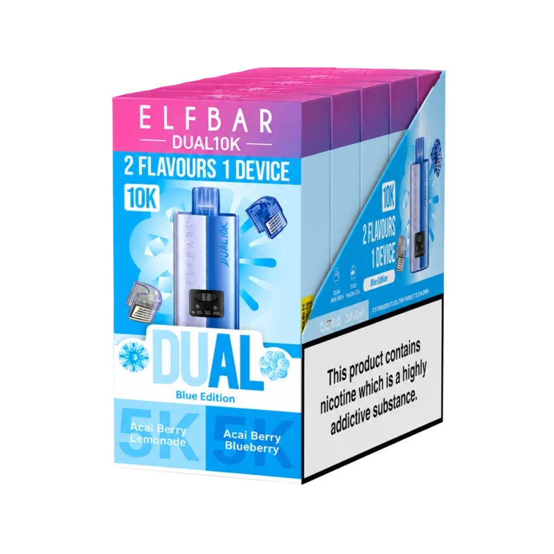 Elf Bar Dual 10K Prefilled Pod Kit Box of 5