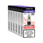 Hawcos x Lost Mary Pro Max 7000 Prefilled Pod & Refill Container Box of 5