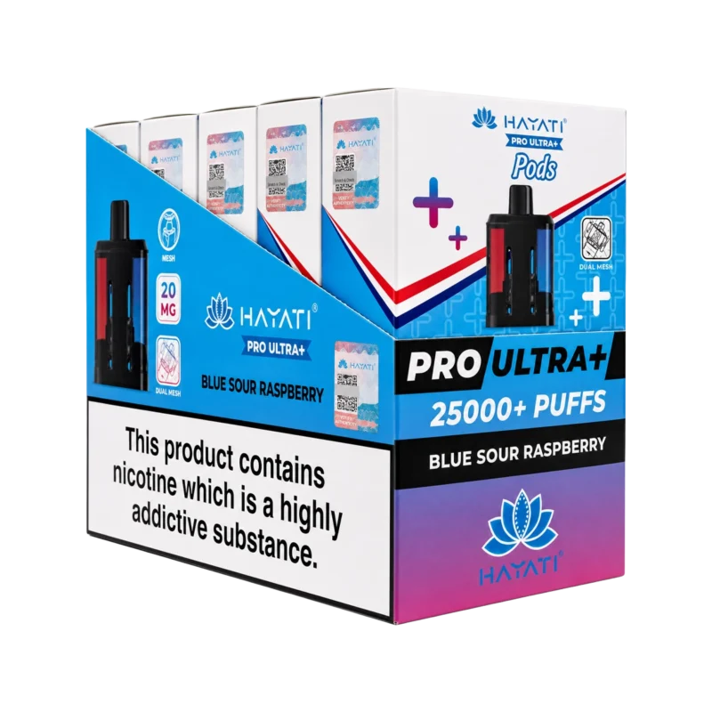 Hayati Pro Ultra Plus 25000 Prefilled Pod & Refill Container Box of 5
