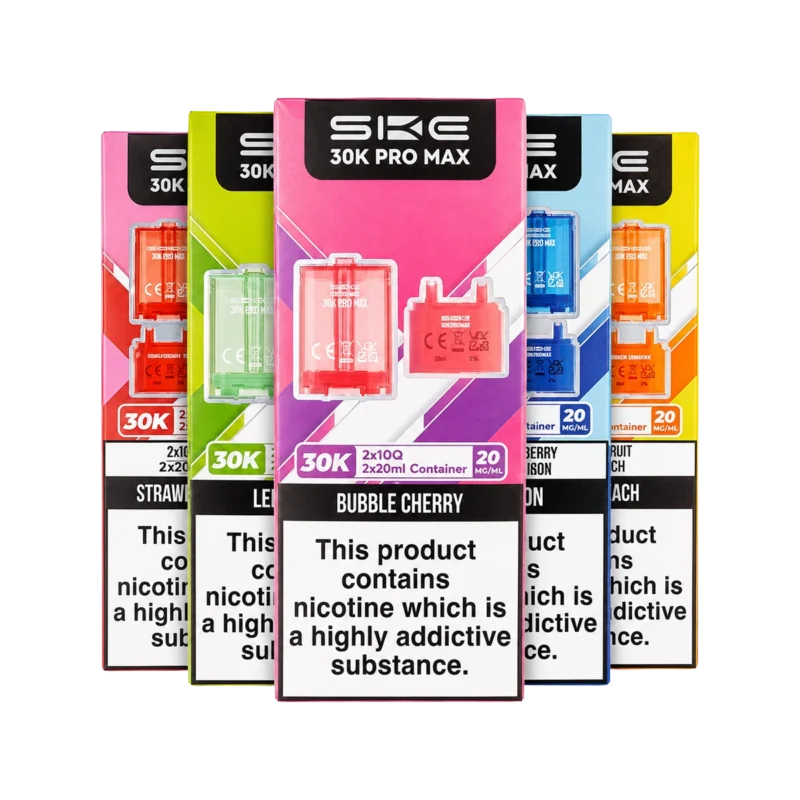 SKE 30K Pro Max Prefilled Pod & Refill Container Box of 5