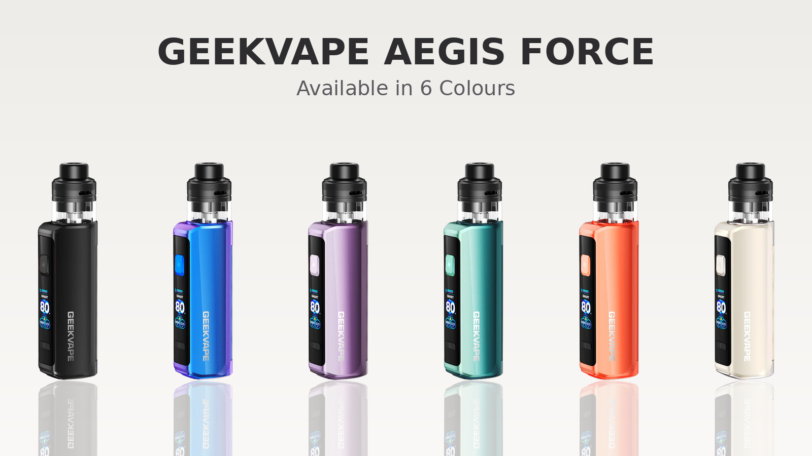 GeekVape Aegis Force Pod Kit available in six colours