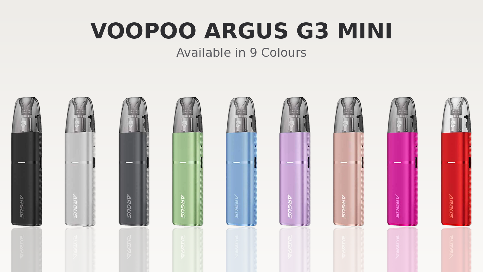 Voopoo Argus G3 Mini Pod Kit available in nine colours