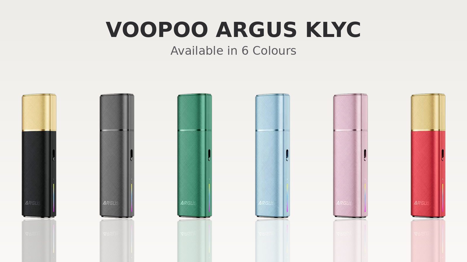 Voopoo Argus Klyc Pod Kit available in six colours