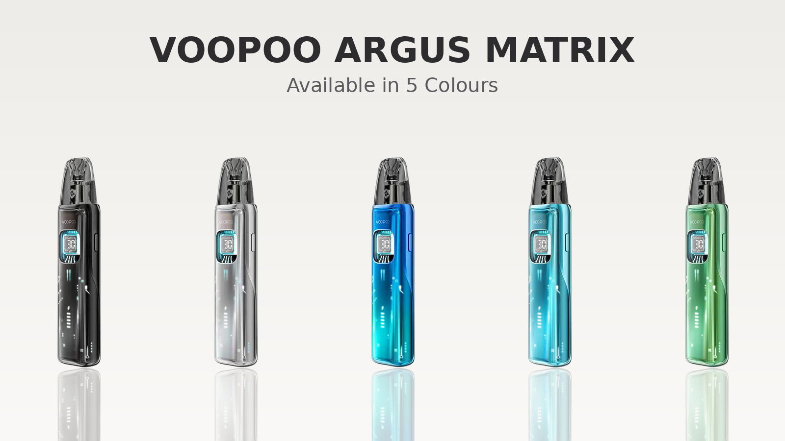 Voopoo Argus Matrix Pod Kit available in five colours