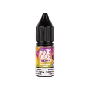 Blackcurrant & Pear Bar Style Nic Salt E-Liquid by Pixie Juice