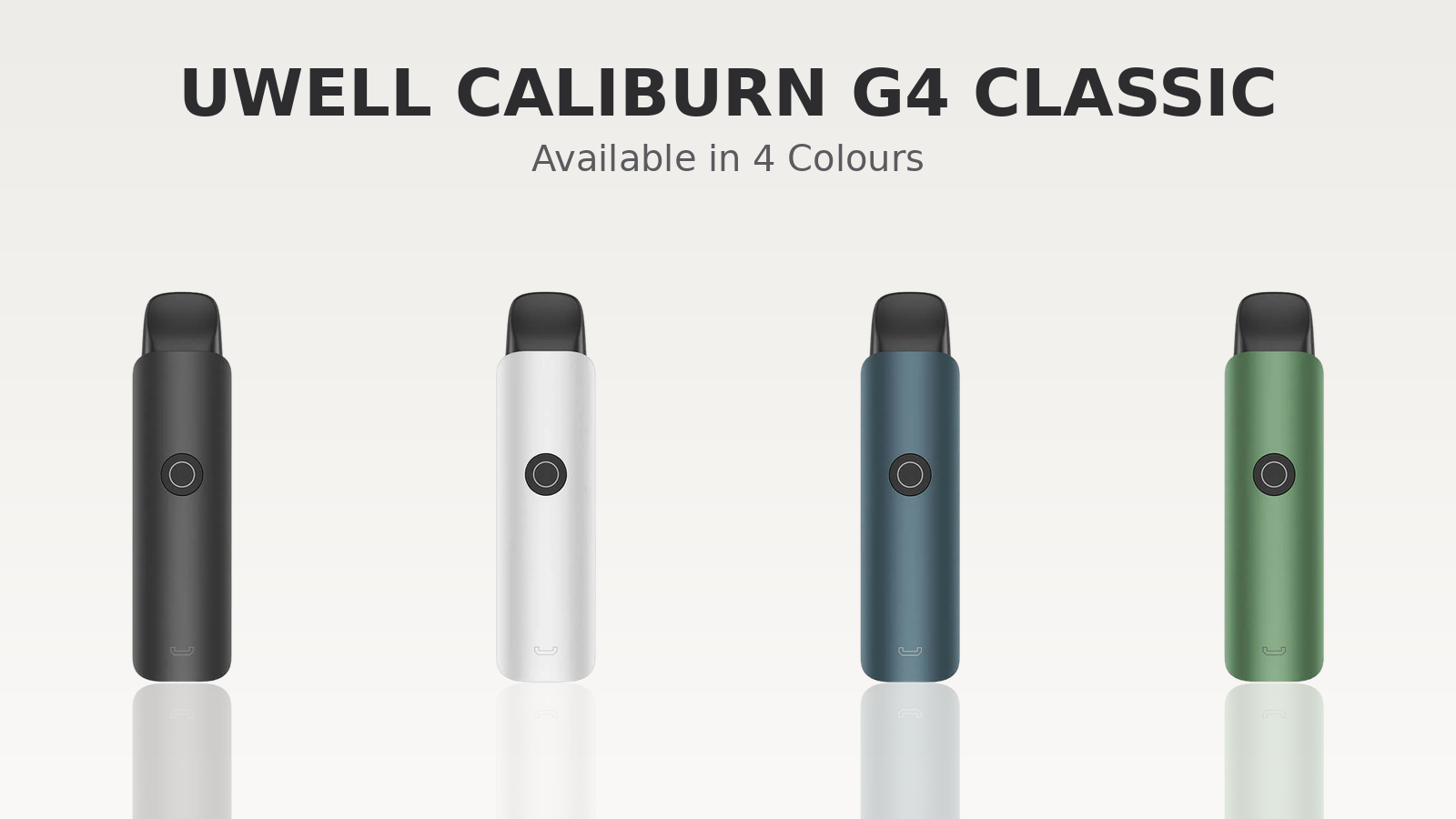 Uwell Caliburn G4 Classic Pod Kit available in four colours