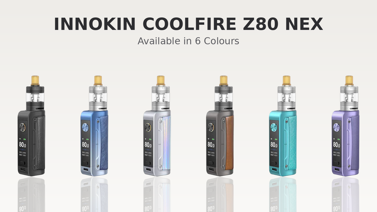 Innokin Coolfire Z80 Nex Vape Kit available in six colours