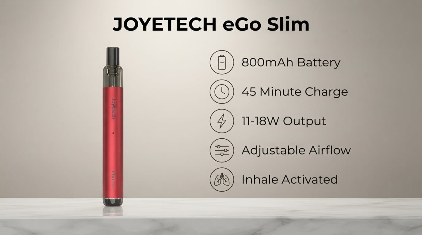 Joyetech eGo Slim Vape Kit features and specifications