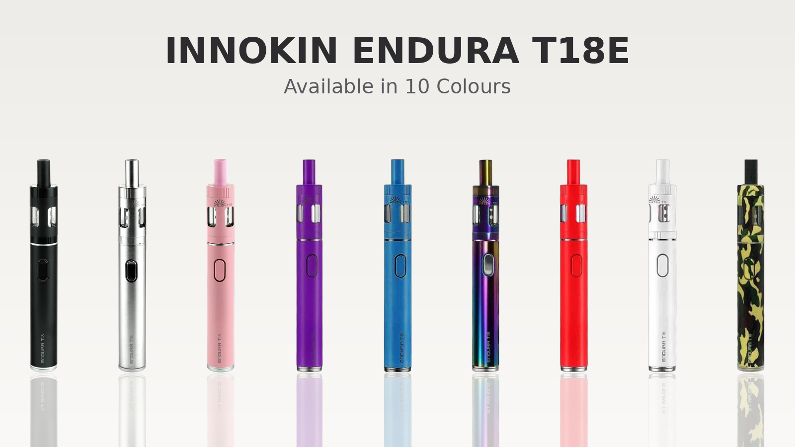 Innokin Endura T18E vape kit available in ten colours