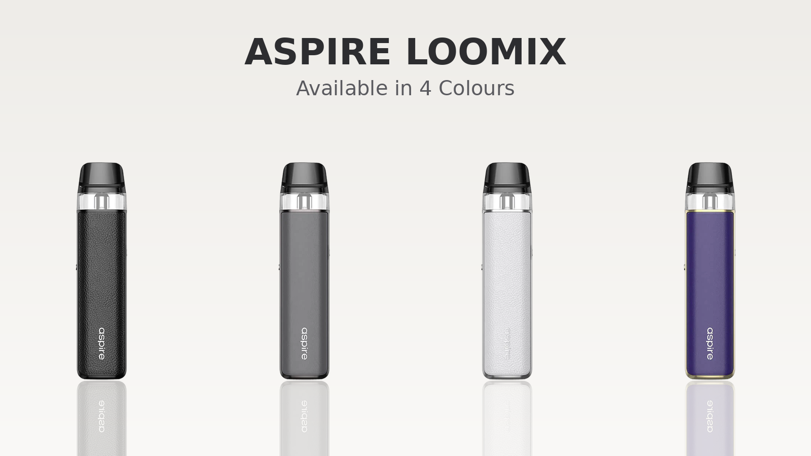 Aspire Loomix Pod Kit available in four colours