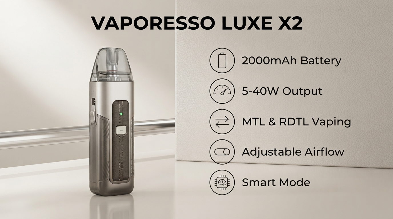 Vaporesso Luxe X2 Pod Kit Feature Showcase