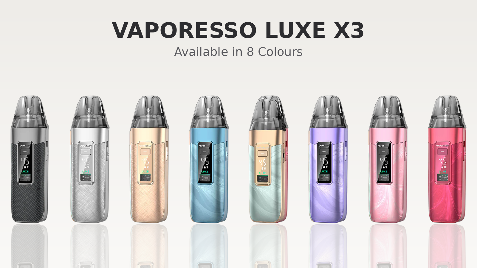 Vaporesso Luxe X3 Pod Kit Colour Range