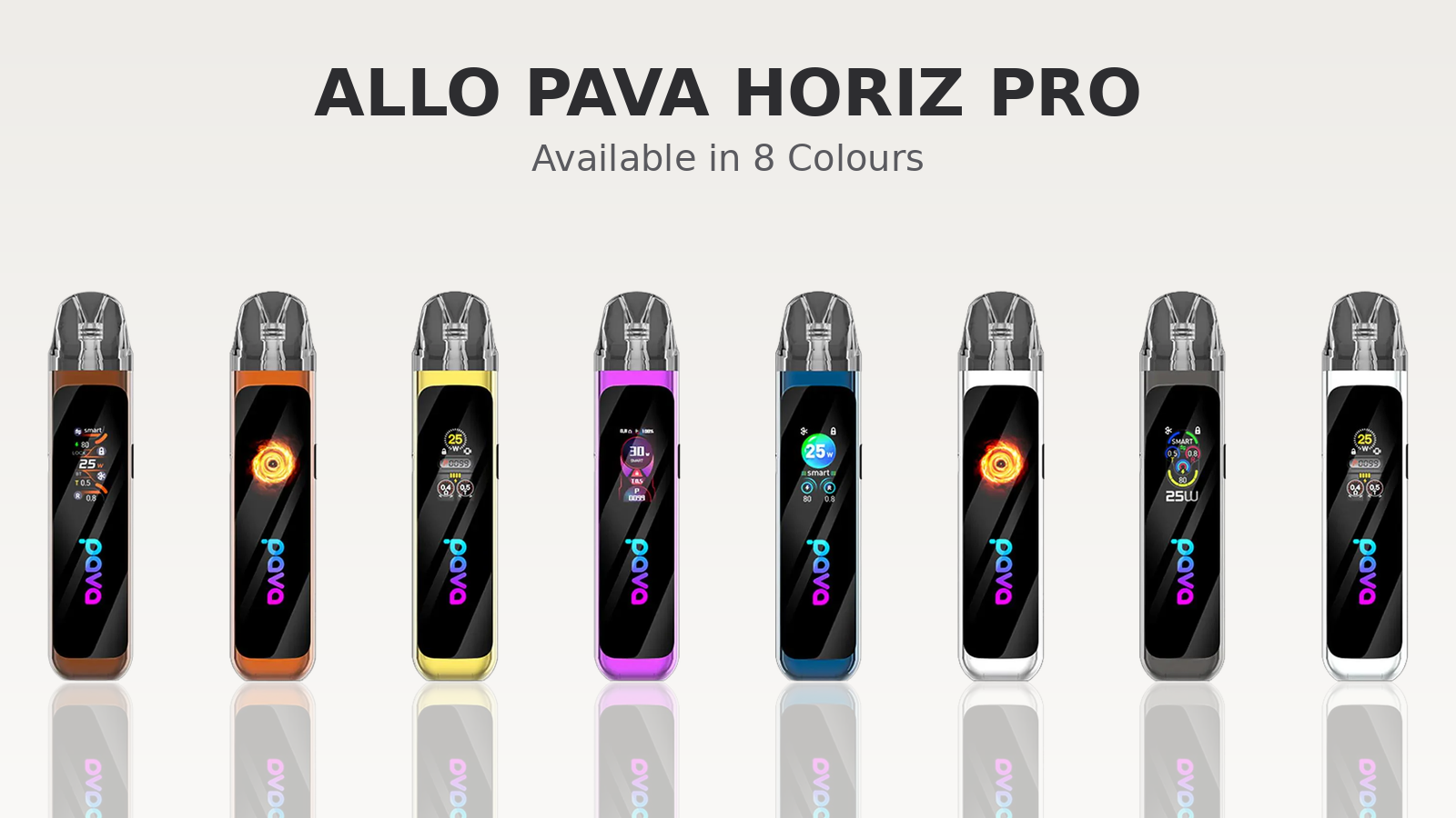Allo Pava Horiz Pro Pod Kit available in eight colours