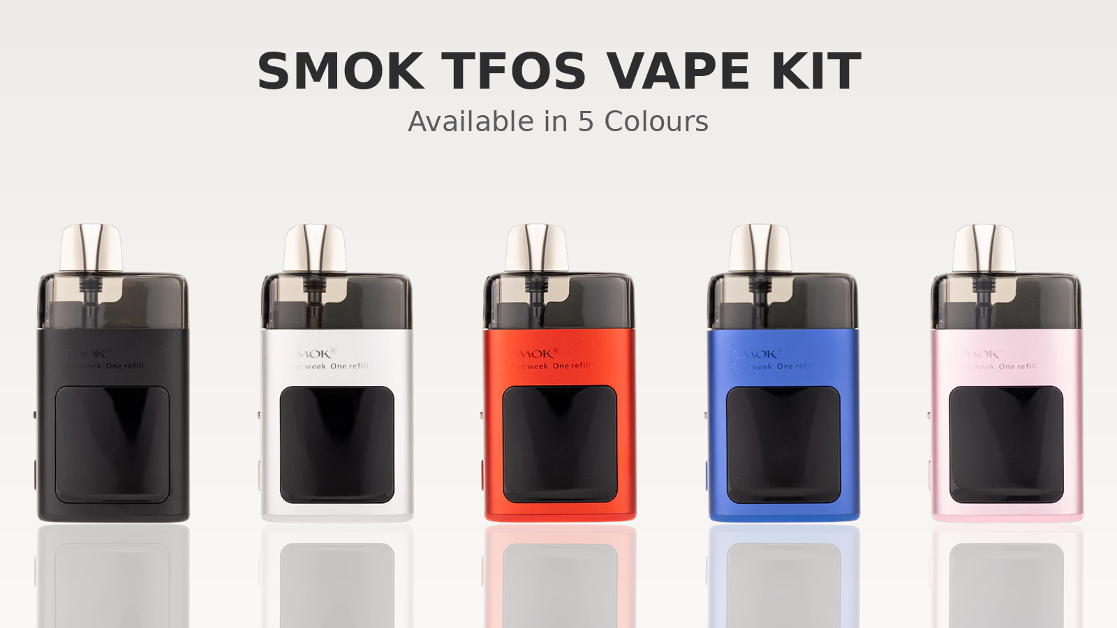 Smok TFOS Vape Kit available in five colours