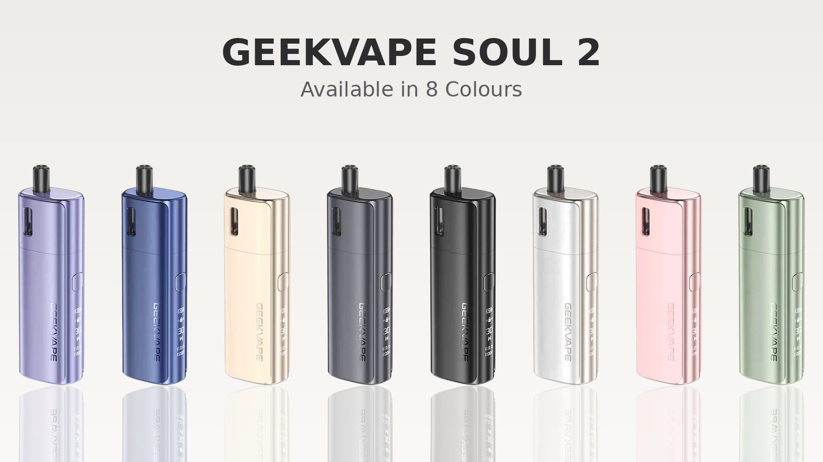 GeekVape Soul 2 Pod Kit available in eight colours