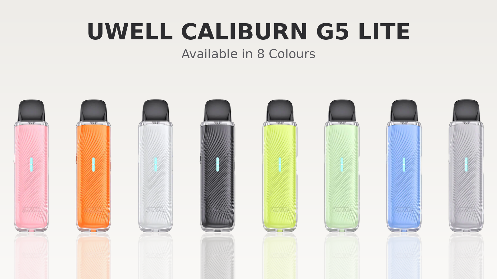 Uwell Caliburn G5 Lite Pod Kit available in eight colours