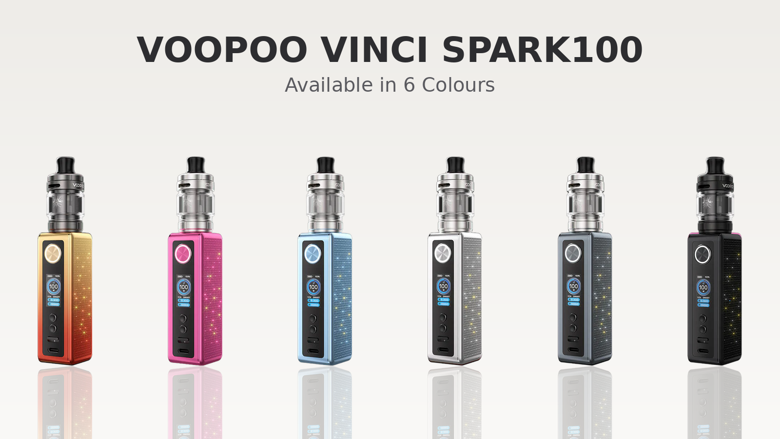 Voopoo Vinci Spark100 Vape Kit available in 6 colours
