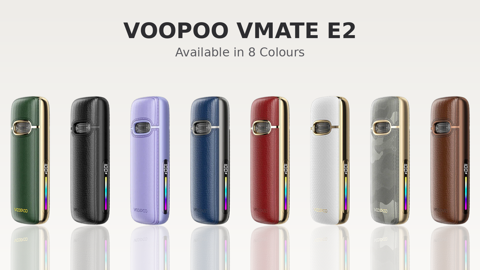 Voopoo Vmate E2 Pod Kit available in eight colours
