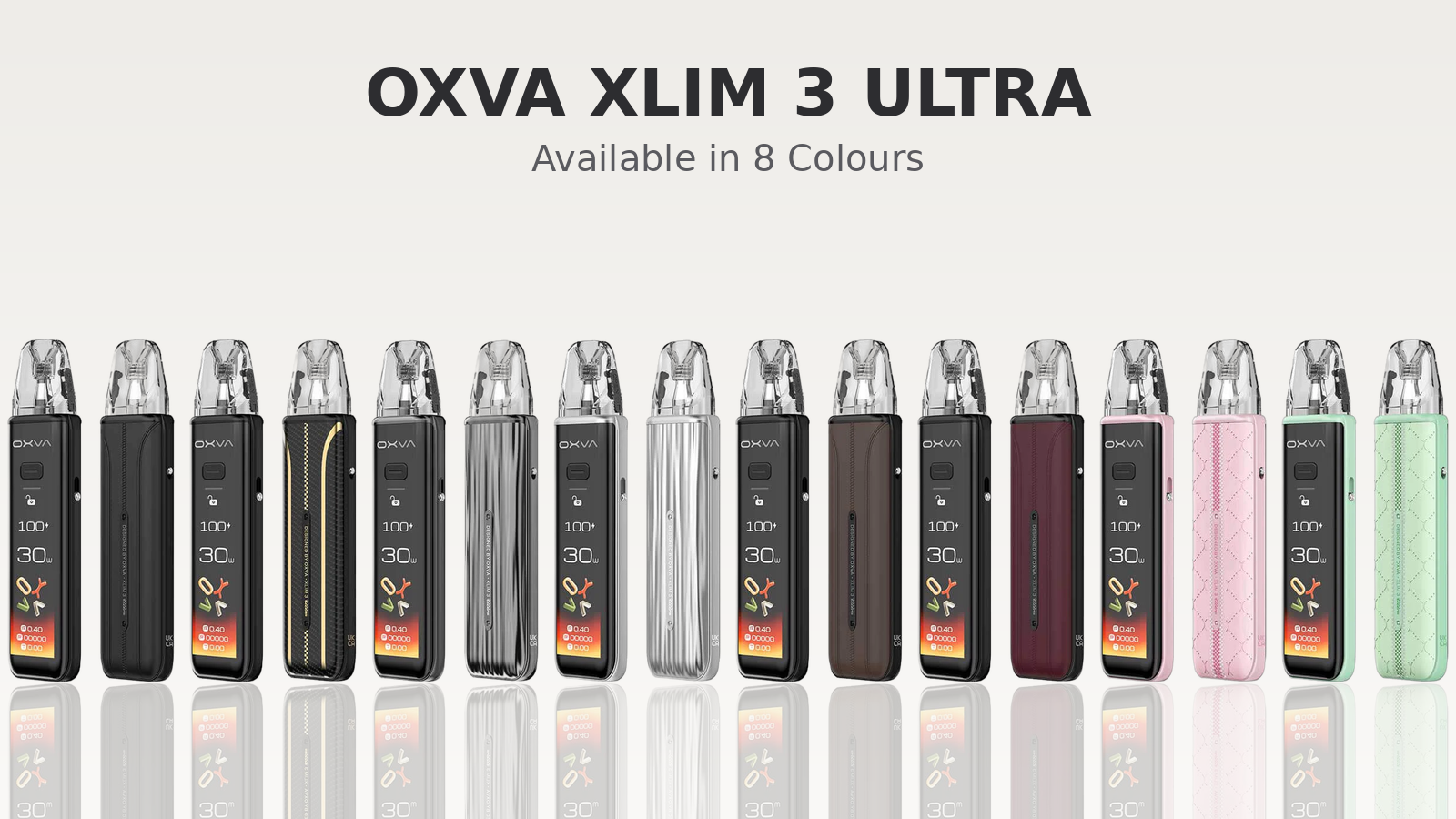 OXVA Xlim 3 Ultra Pod Kit available in eight colours
