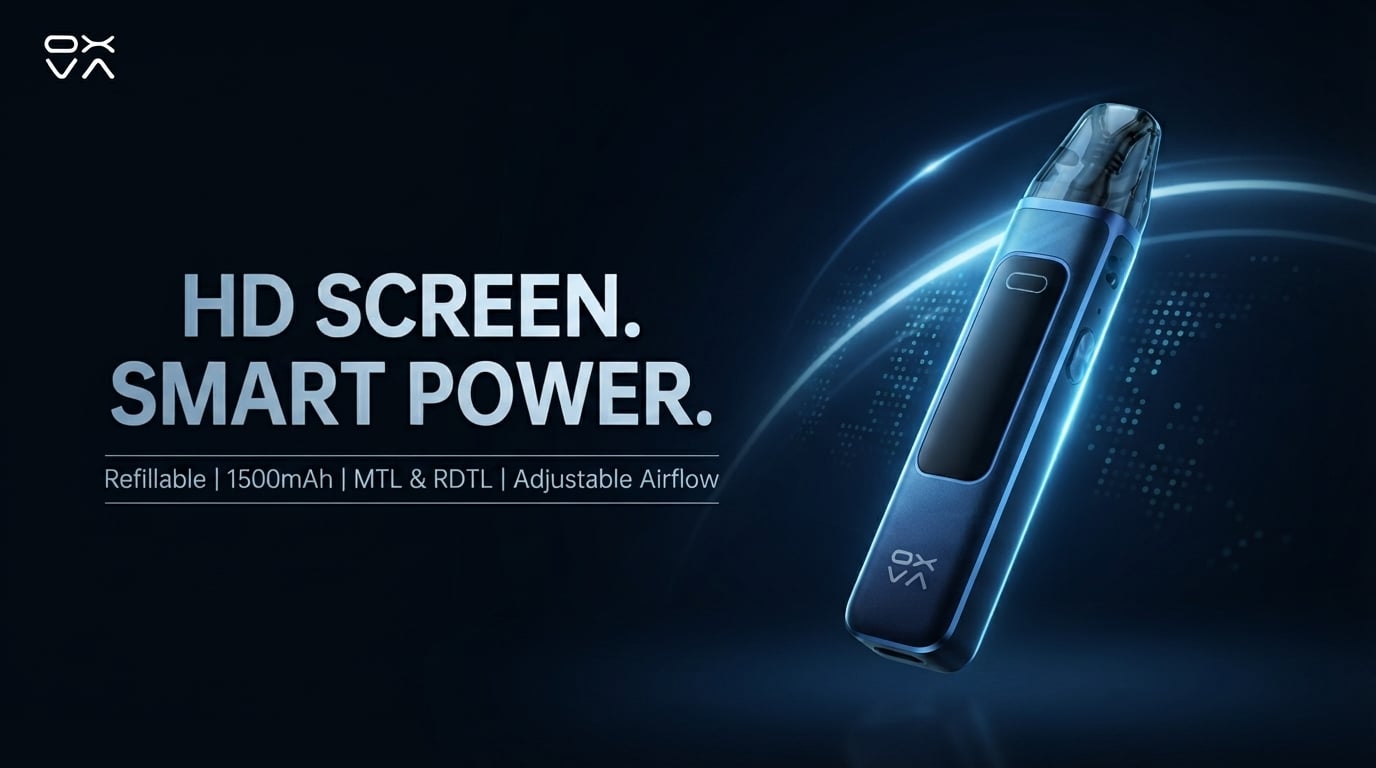 OXVA Xlim Pro 3 refillable pod kit with HD colour screen