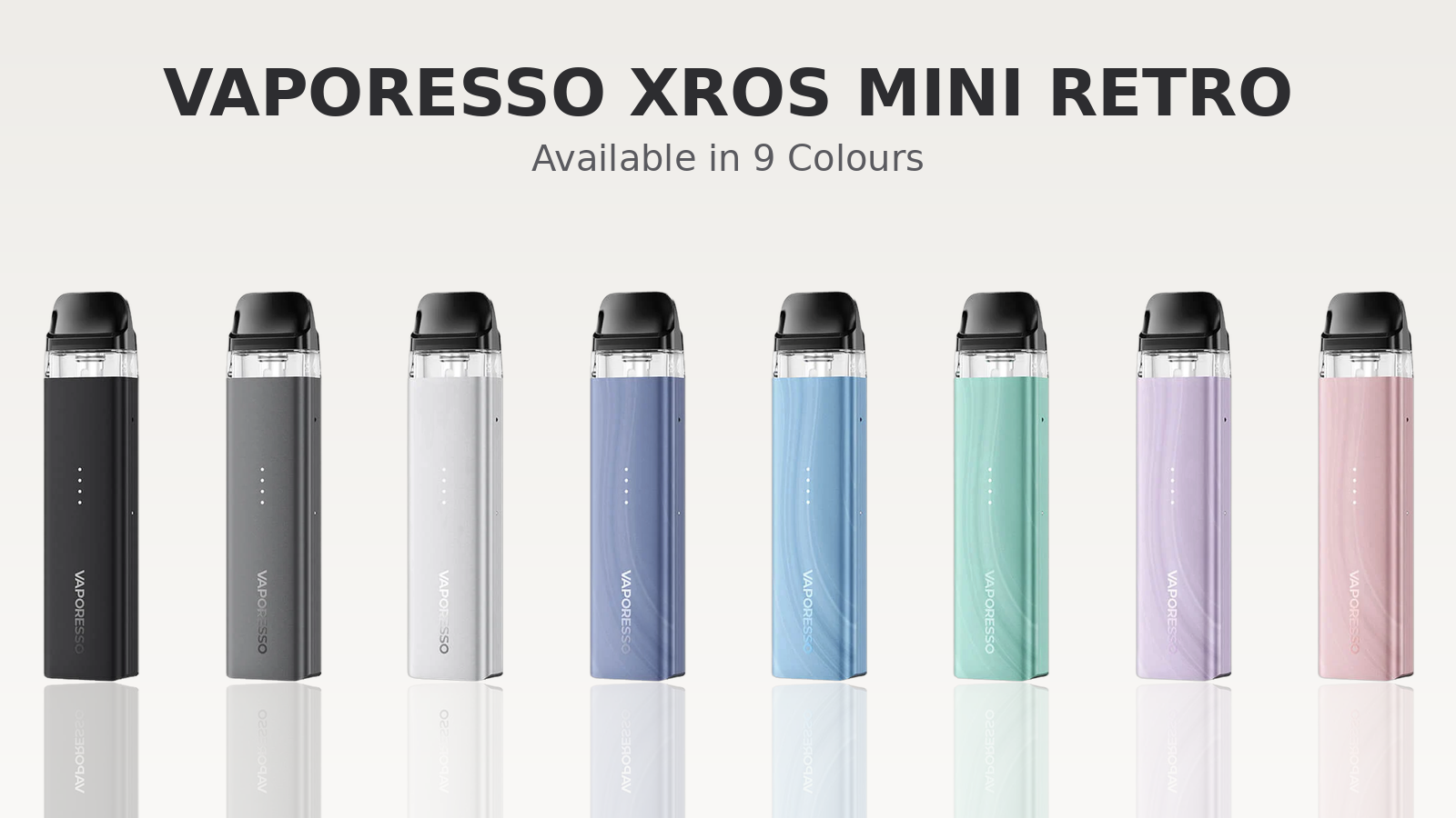 Vaporesso Xros Mini Retro Pod Kit available in nine colours