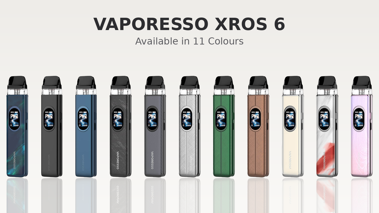 Vaporesso XROS 6 Pod Kit Colour Range
