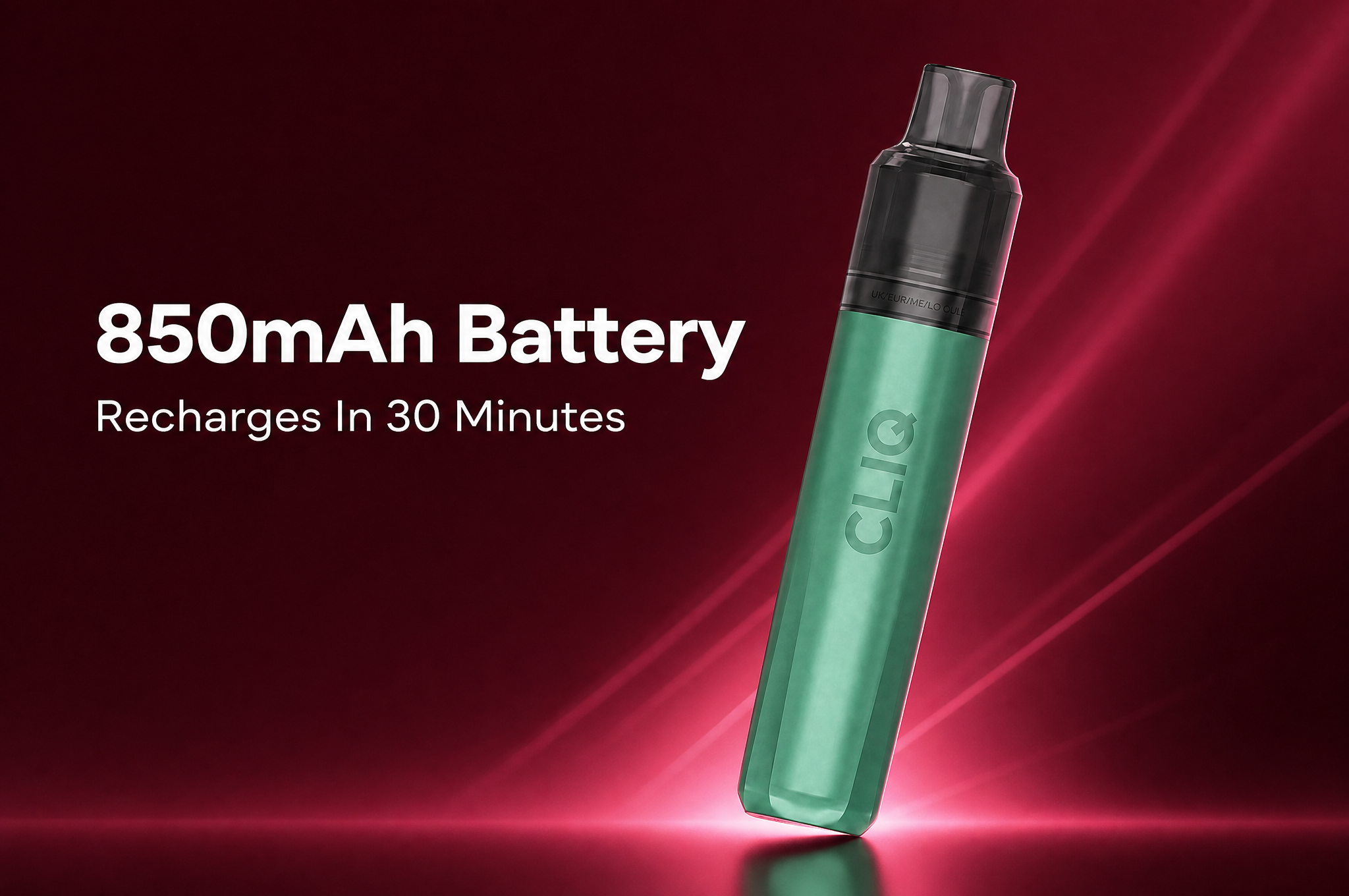 Avomi Cliq Mini 850mAh rechargeable battery banner