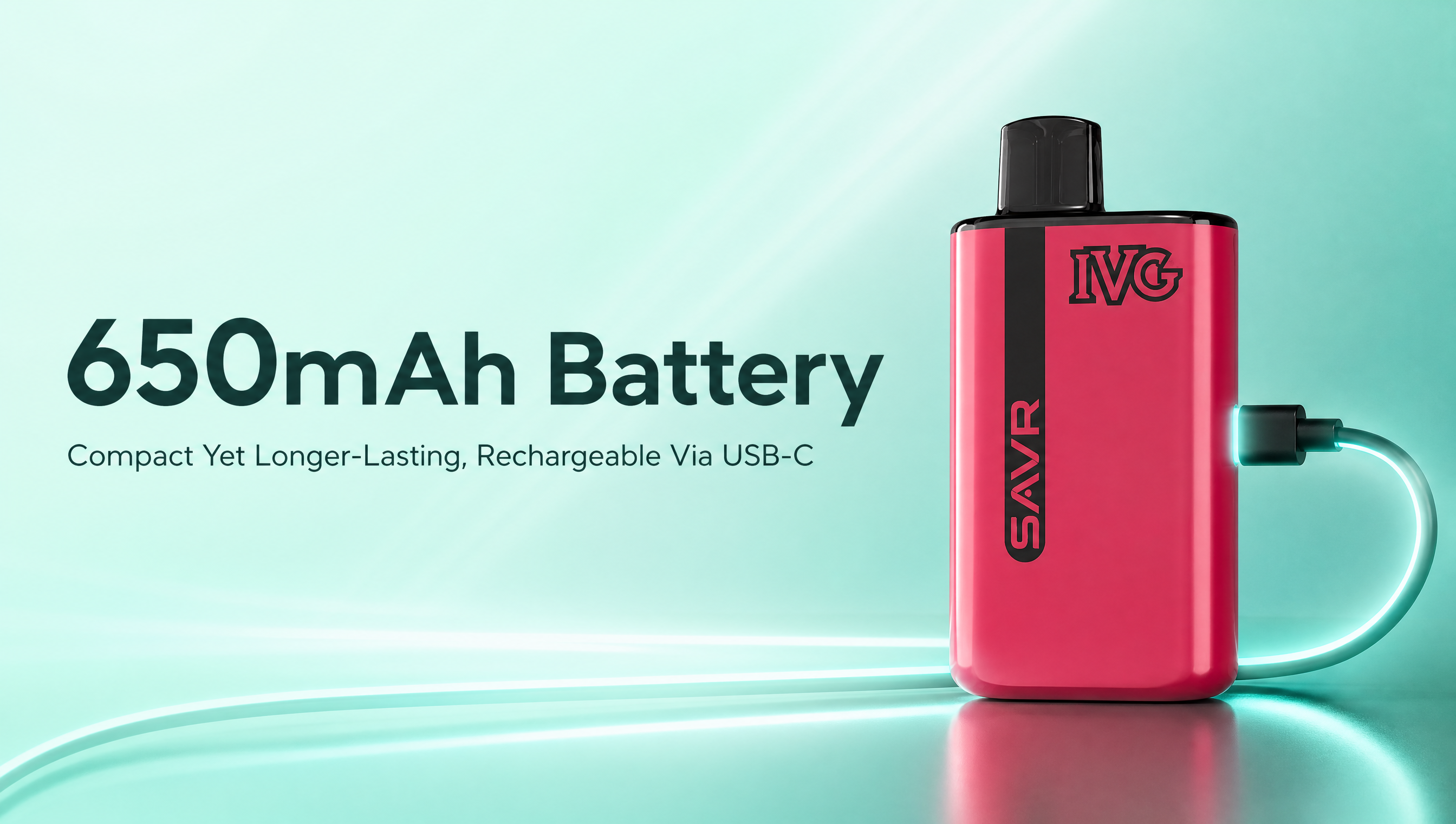 IVG Savr 650mAh built-in rechargeable battery banner