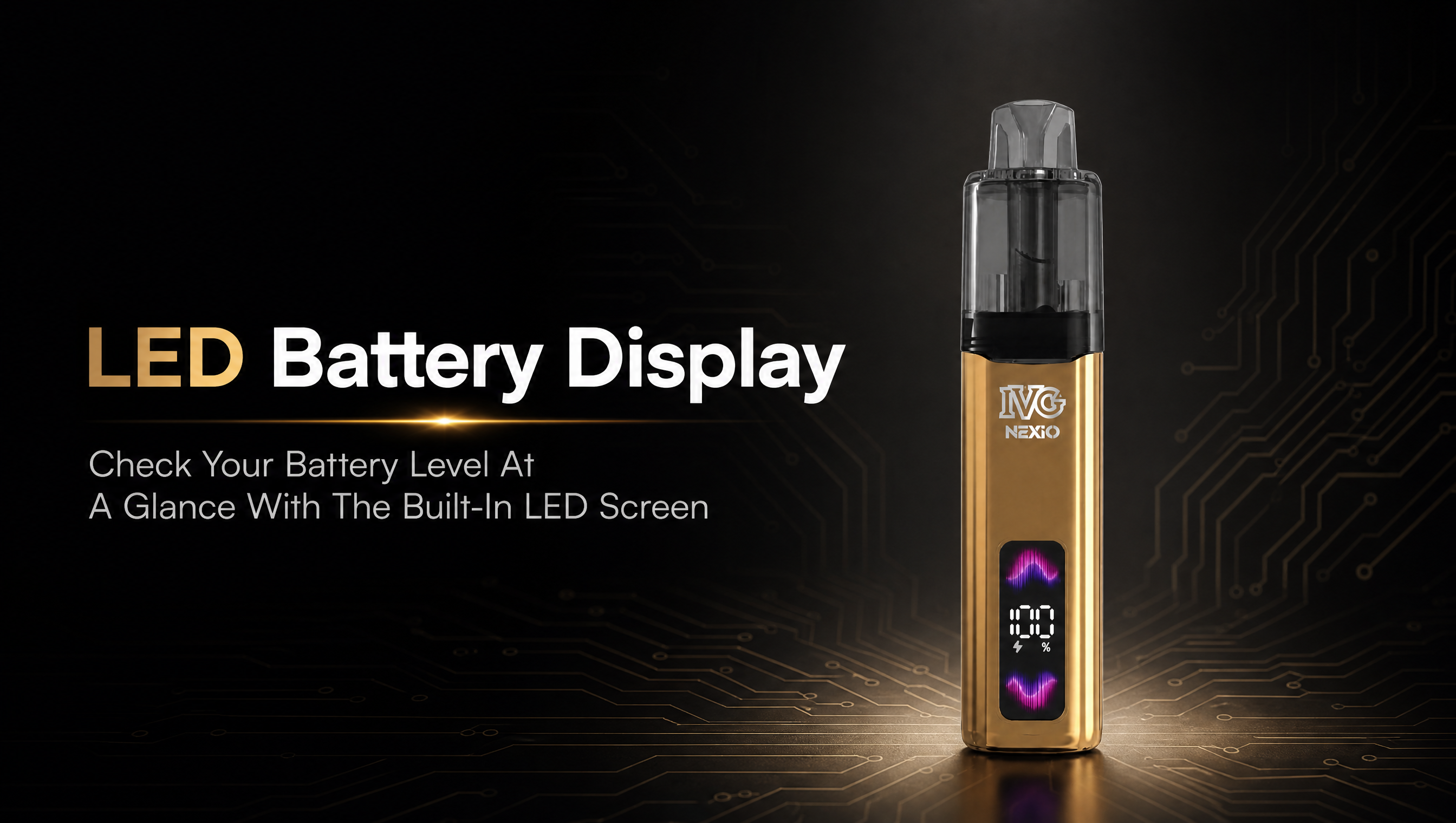 IVG Nexio LED battery display screen banner