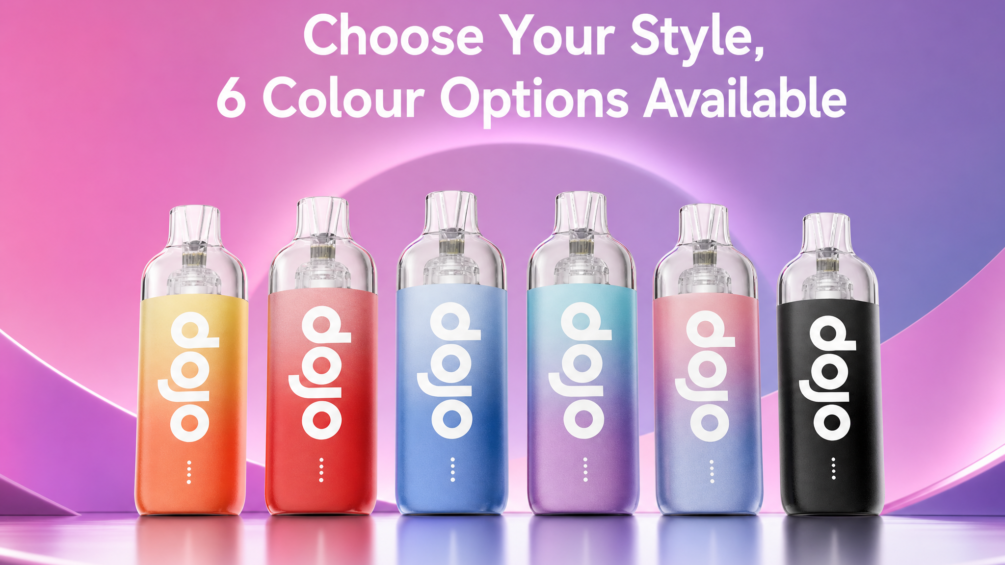 Dojo Blast 10K six device colour options banner