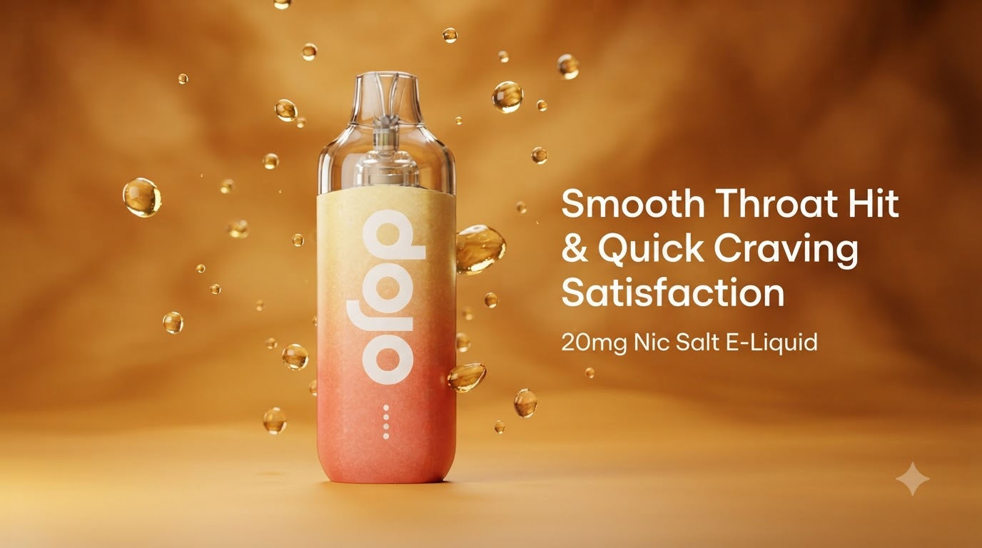 Dojo Blast 10K 20mg nicotine salt smooth throat hit banner
