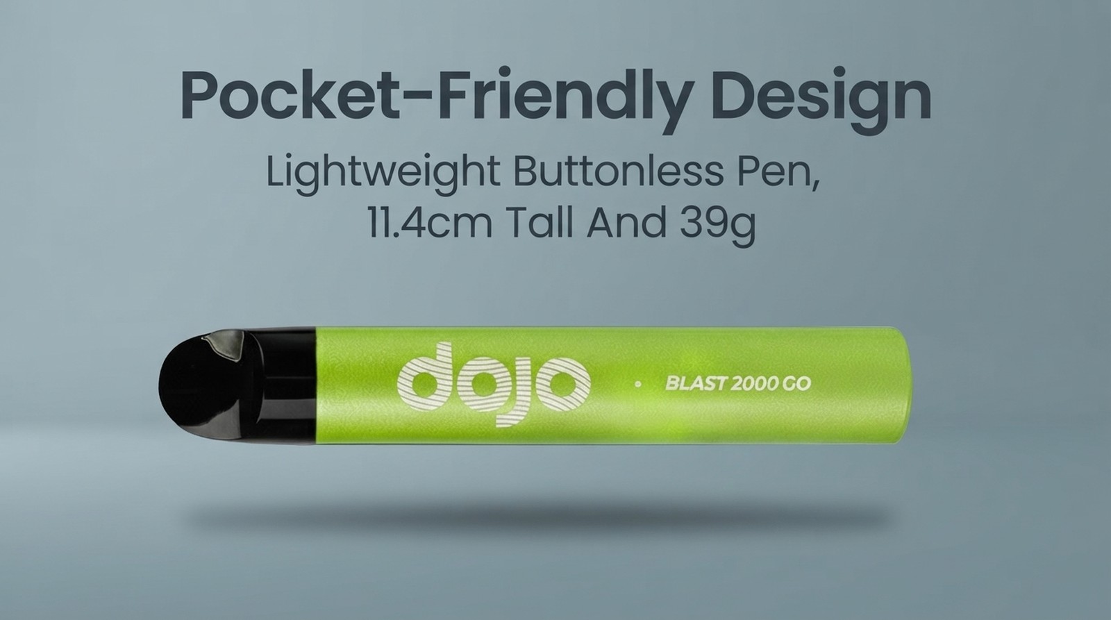 Dojo Blast 2000 Go pocket friendly pen design banner