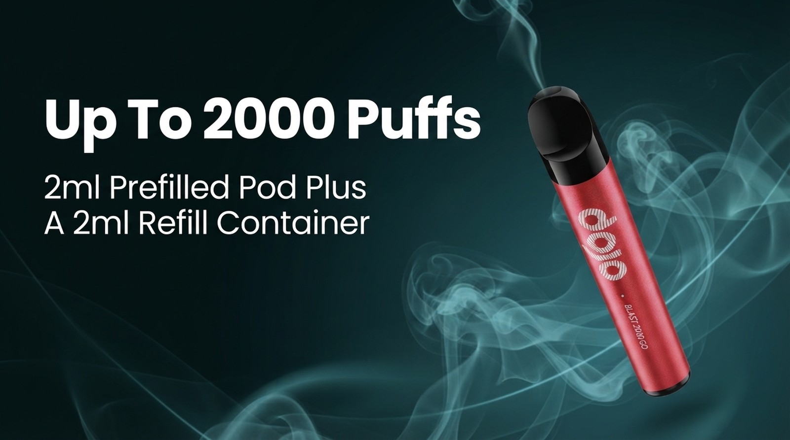 Dojo Blast 2000 Go up to 2000 puffs banner