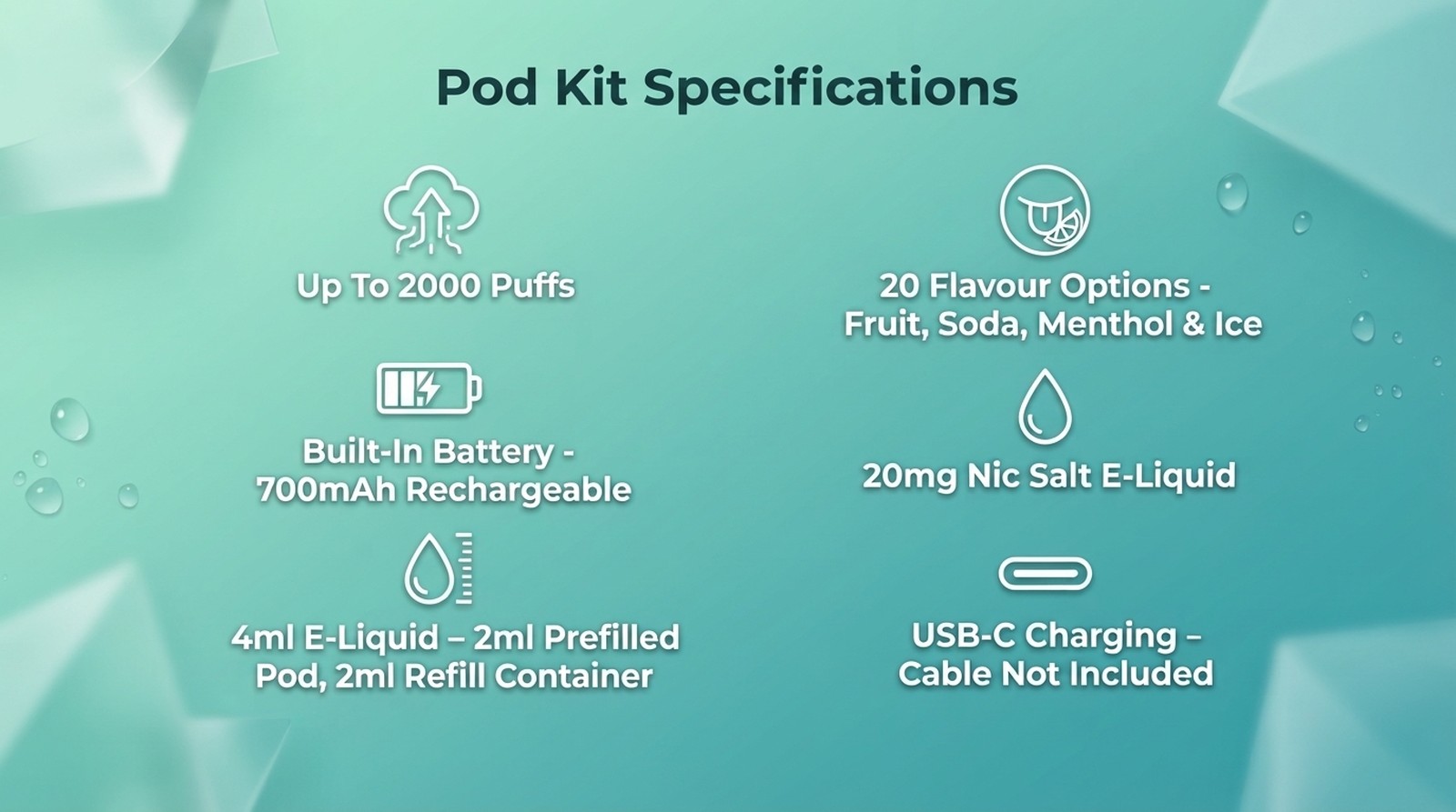 Dojo Blast 2000 Go pod kit specifications banner