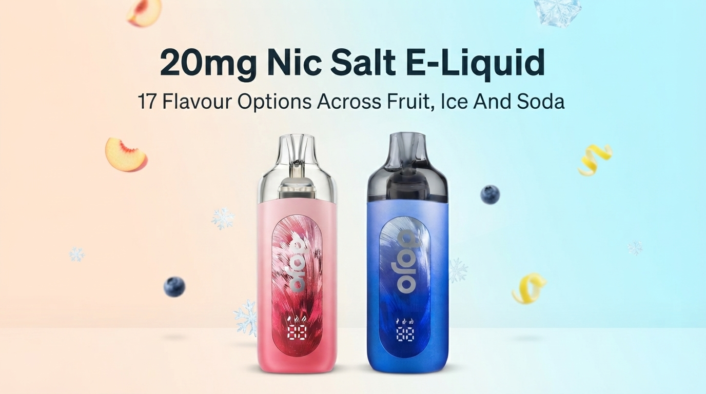 Dojo Blast 30K Pro flavour range banner in two device colours