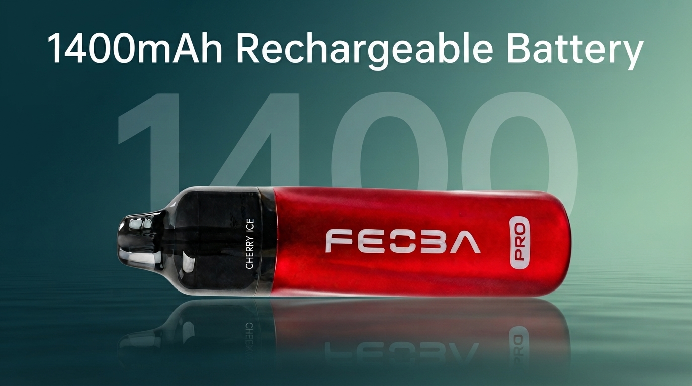 Feoba Pro 6000 1400mAh rechargeable battery banner
