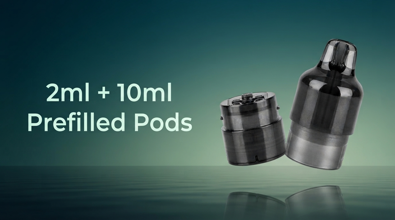 Feoba Pro 6000 2ml prefilled pod and 10ml refill container banner