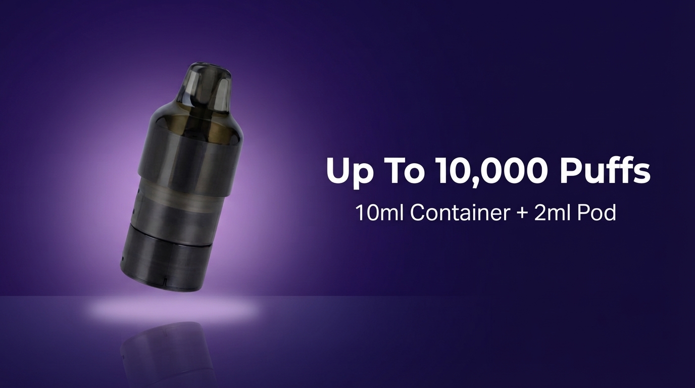 Feoba Pro Plus 10K up to 10,000 puffs per refill pack banner