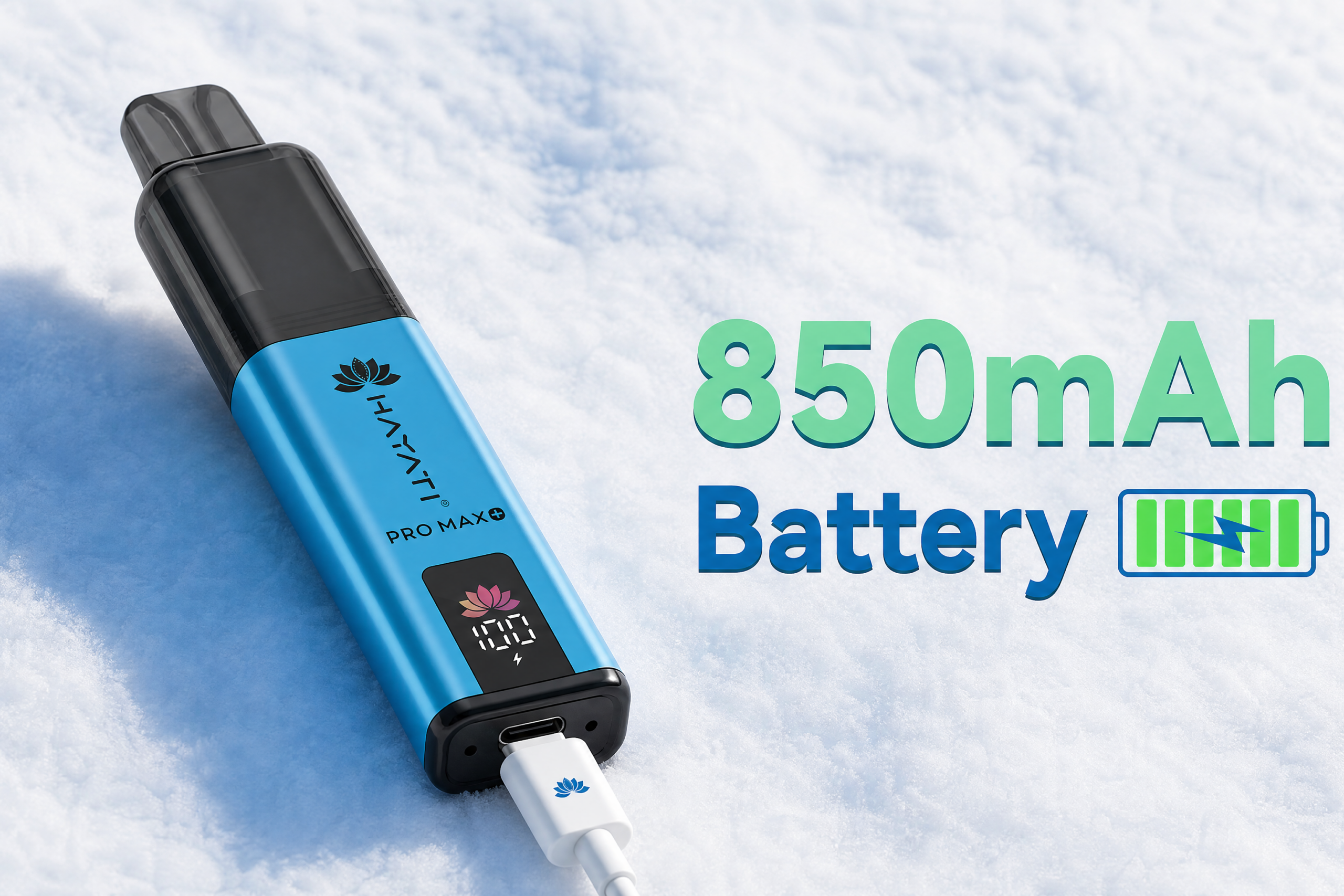 Hayati Pro Max Plus 6000 850mAh USB-C battery banner