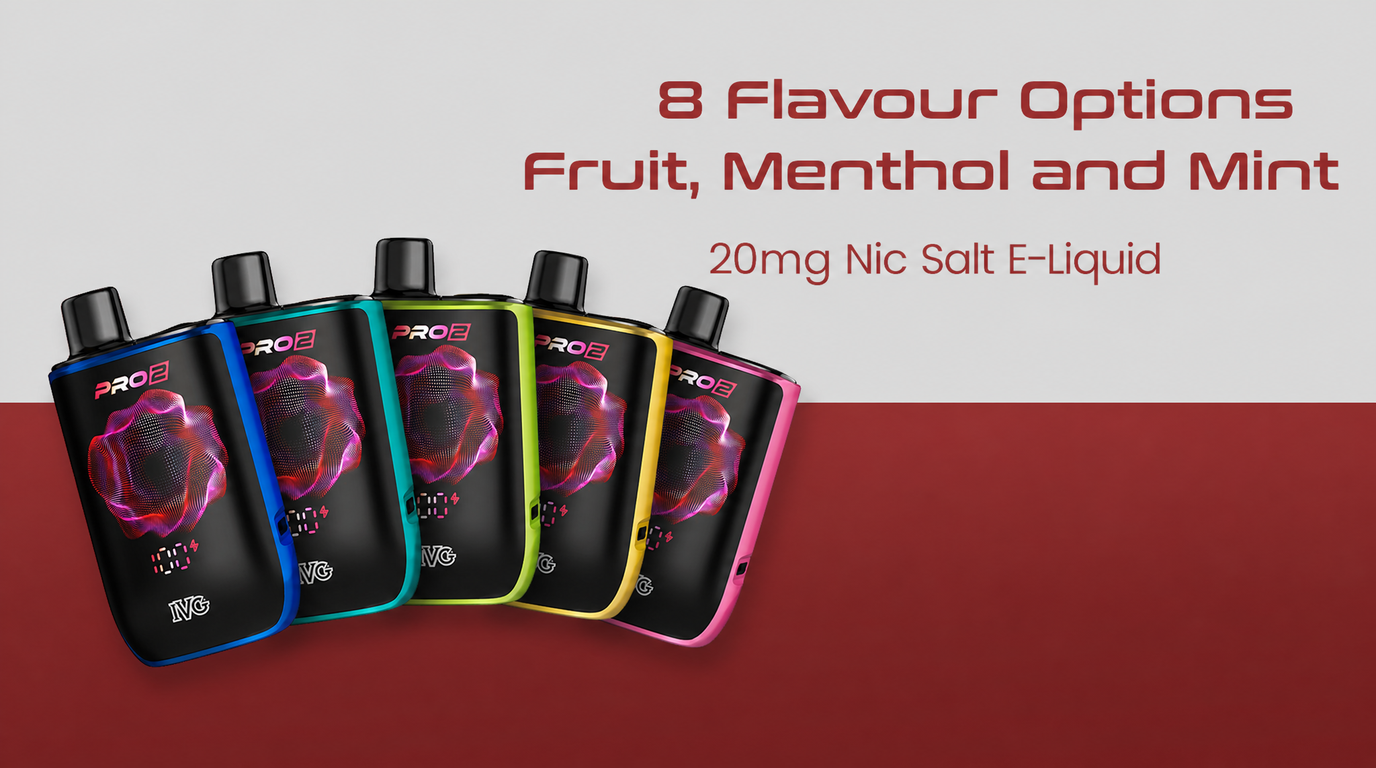 IVG Pro 2 10K Pod Kit in 8 flavour options at 20mg nic salt
