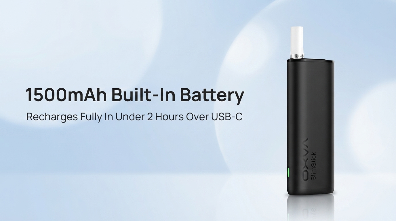 OXVA Slim Stick 1500mAh built-in battery banner