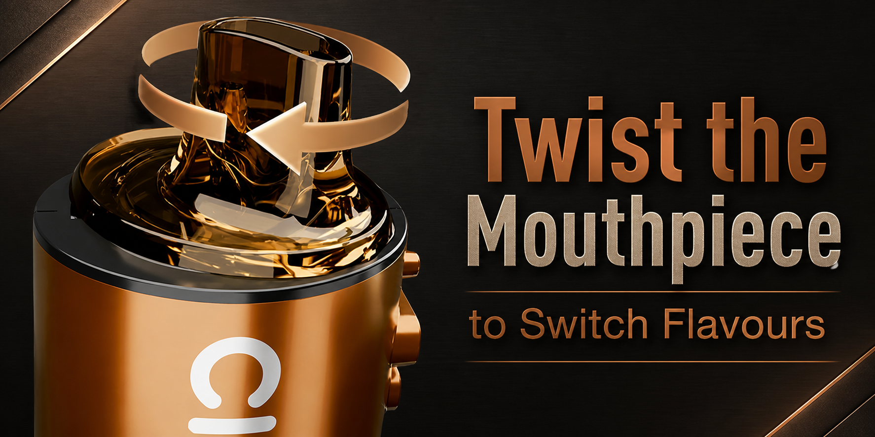 Pyne Pod Click S 30K twist mouthpiece flavour switching