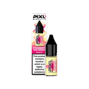 Strawberry Ice Cream Nic Salt E-Liquid by Pixl
