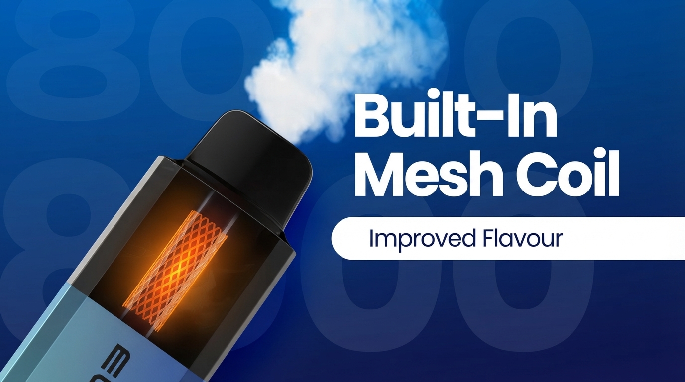 Elux Legend 8000 built-in mesh coil banner